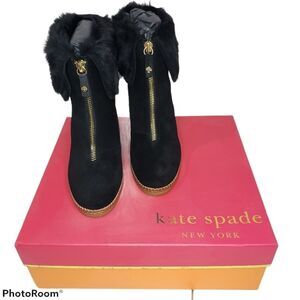 KATE SPADE NEW YORK Wedge Boots SIZE 6